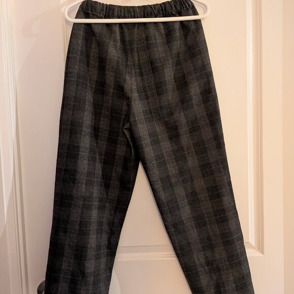 Aritzia The Group Babaton Jimmy Plaid Drawstring Pants (Size Medium) - Picture 2 of 4